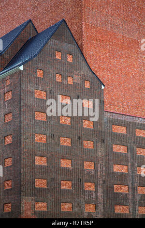 Staatliche Archive in Nordrhein-Westfalen, konvertierte Archiv Tower in der ehemaligen RWSG Getreidespeicher, Innenhafen, Duisburg Stockfoto