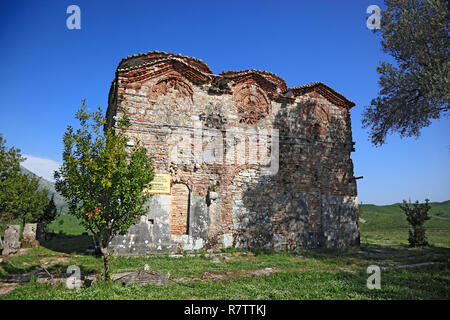 St. Nikolaus Kirche, Byzantinische Kloster Kirche, Mesopotam, Albanien Stockfoto