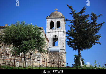 Shen Meri Klosters, St. Mary's Church, St. Mary's Convent, im 9. Jahrhundert gebaut, die Ruinen von Apollonia, Apoloni, Apollonia Stockfoto