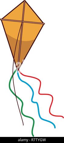 Cute kite Cartoon Stock Vektor