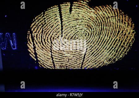 Frankreich, Val d'Oise, Pontoise, strafrechtliche Ermittlungen Institut der Nationalen Gendarmerie, Forensische Abteilung Human Fingerprint Identification Stockfoto