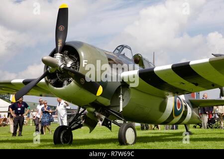 Grumman Wildcat FM-2 (G-RUMW) Stockfoto