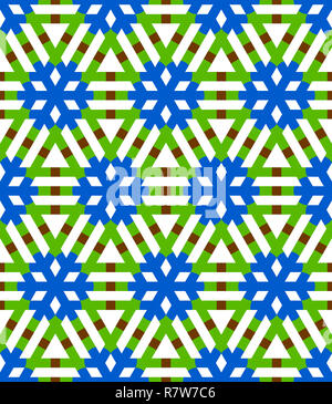 Geometrische Schneeflocken nahtlose Muster. Winter Weihnachten dekorativen Hintergrund. Schnee flocken Abbildung Stockfoto