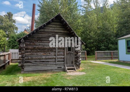 Historische Moore Homestead, Skagway, Alaska, Klondike Gold Rush National Historical Park, USA Stockfoto