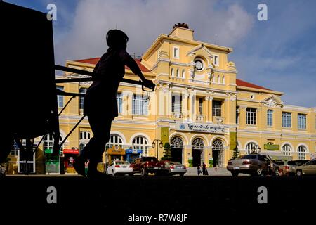 Kambodscha, Phnom Penh, Main Post Office im französischen Kolonialstil Gebäude Stockfoto