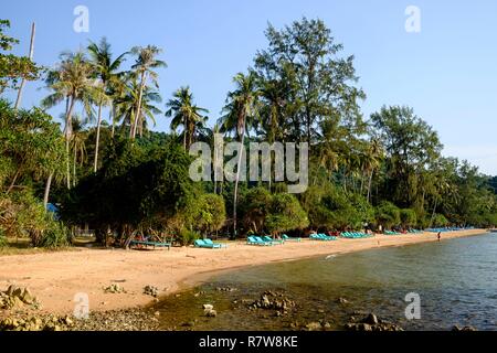 Kambodscha, Kep Provinz, Kep, Rabbit Island oder Koh Tonsay, der Strand Stockfoto