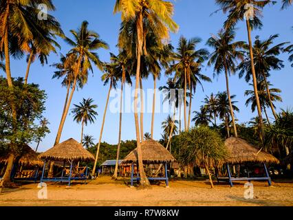 Kambodscha, Kep Provinz, Kep, Rabbit Island oder Koh Tonsay, der Strand Stockfoto