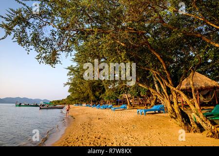 Kambodscha, Kep Provinz, Kep, Rabbit Island oder Koh Tonsay, der Strand Stockfoto