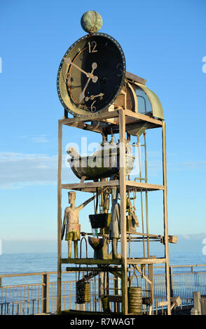 Die waterclock auf der Pier in Southwold, Suffolk Stockfoto