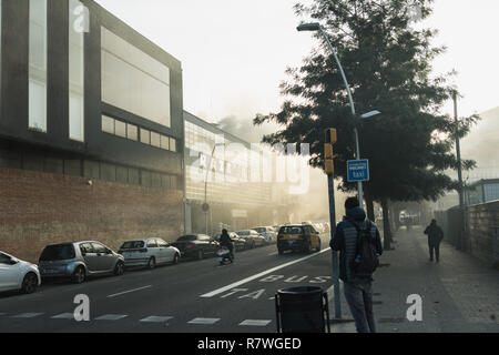 Barcelona, Spanien. 11. Dezember, 2018. Brand in Razzmatazz in Barcelona. Credit: Paul Gareth Sands/Alamy leben Nachrichten Stockfoto