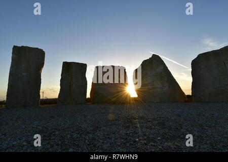 Chesil Beach von der Oberseite des Portland gesehen. Manchmal coastland Chesil Bank aufgerufen wird. Einer der drei großen Kiesstrand Strukturen in Großbritannien. Credit: Robert Timoney/Alamy leben Nachrichten Stockfoto