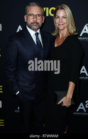 Beverly Hills, Kalifornien, USA. 11. Dez 2018. Schauspieler Steve Carell und Frau/Schauspielerin Nancy Carell Ankommen bei der Weltpremiere der Annapurna Bilder, Gary Sanchez Produktionen und Plan B Entertainment 'Vice' an der Samuel Goldwyn Theater an der Akademie der Künste und Wissenschaften am 11 Dezember, 2018 in Beverly Hills, Los Angeles, Kalifornien, USA. (Foto von Xavier Collin/Image Press Agency) Quelle: Bild Presse Agentur/Alamy leben Nachrichten Stockfoto