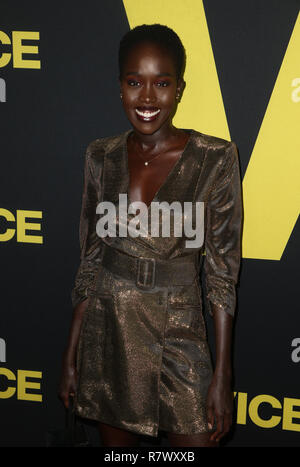 BEVERLY HILLS, Ca - Dezember 11: Kuoth Wiel, Vice Weltpremiere an der Akademie der Motion Picture Arts and Sciences in Beverly Hills, Kalifornien am 11. Dezember 2018. Credit: Faye Sadou/MediaPunch Stockfoto