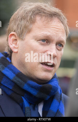 London, Großbritannien. 12 t Dezember 2018. Grant Shapps Konservative MP für Welwyn Hatfield Credit: Amer ghazzal/Alamy leben Nachrichten Stockfoto