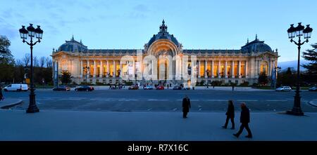 Frankreich, Paris, Bereich als Weltkulturerbe von der UNESCO, Winston Churchill Avenue, der Petit Palais von Architekt Charles Girault Gehäuse der Stadt Paris Museum der Schönen Künste Stockfoto