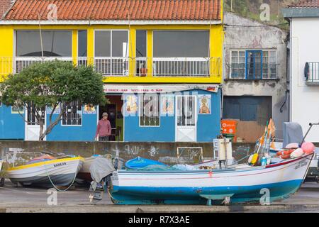 Portugal, Azoren Archipel, Sao Miguel, Ribeira Quente Stockfoto
