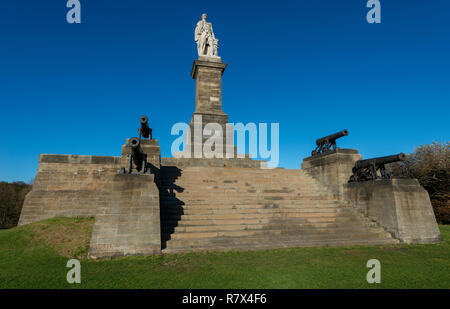 Lord Collingwood Denkmal, Tynemouth, Großbritannien Stockfoto