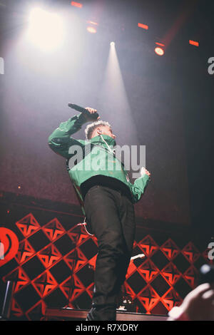 Bazzi am iHeartRadio Jingle Ball an der TD Garden am 4. Dezember, 2018 in Boston, Massachusetts Stockfoto