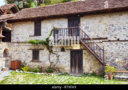 Agios Ioannis Lambadistis St John Kloster UNESCO Weltkulturerbe, marathasa Tal. Stockfoto