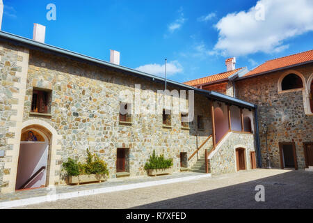 Das heilige Kloster der Jungfrau von Kykkos im Troodos-Gebirge, Zypern. Stockfoto