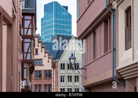 Neue Altstadt Sterben in Frankfurt am Main. Stockfoto