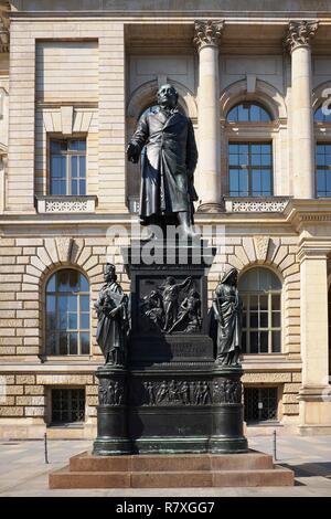 Deutschland, Berlin, Berliner Abgeordnetenhaus (Abgeordnetenhaus von Berlin), Denkmal Freiherr vom Stein Statue Stockfoto