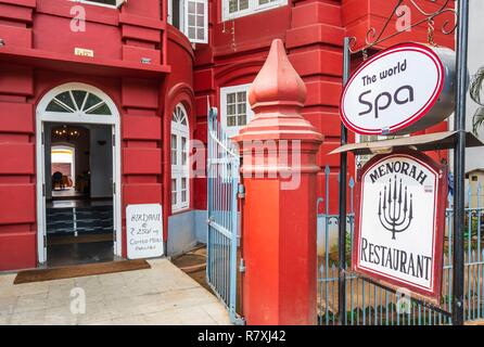 Inde, Bundesstaat Kerala, Kochi (Cochin), Fort Kochi (Cochin) Bezirk Koder House Boutique Hotel, portugiesische Architektur Stockfoto