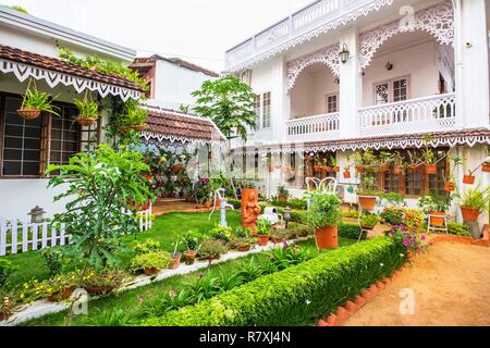 Inde, Bundesstaat Kerala, Kochi (Cochin), Fort Kochi (Cochin) Bezirk, Freude Homestay gebaut von der Portugiesischen war einer der ersten Homestays in Kochi Stockfoto