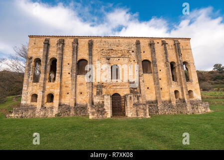 Pre-romanischen Kirche Santa Maria del Naranco, Oviedo, Asturien, Spanien Stockfoto