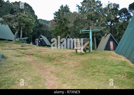 Mandara Hütte am Mount Kilimanjaro, Tansania Stockfoto