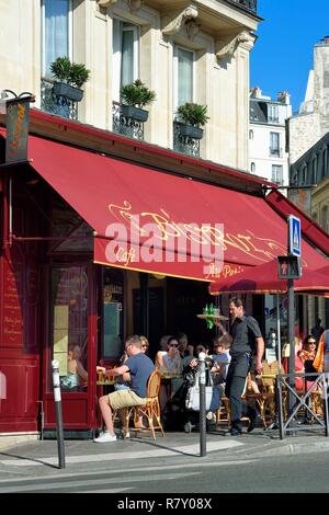 Frankreich, Paris, Cafe Au Petit Suisse an der Ecke Vaugirard Straße Stockfoto