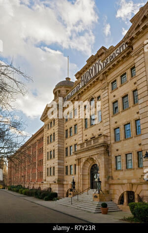 Harrod's Möbel Depository, London Stockfoto