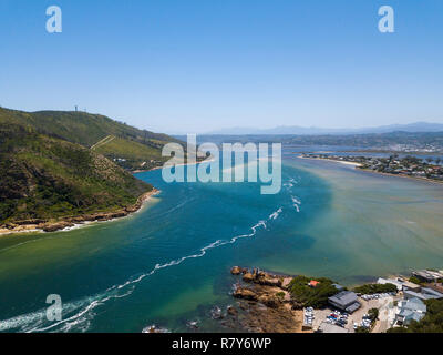 Luftbild von Knysna in Südafrika Stockfoto