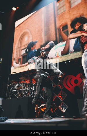 Am iHeartRadio Jingle Ball an der TD Garden Khalid am 4. Dezember, 2018 in Boston, Massachusetts Stockfoto