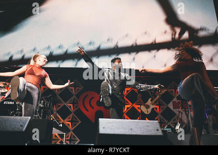 Am iHeartRadio Jingle Ball an der TD Garden Khalid am 4. Dezember, 2018 in Boston, Massachusetts Stockfoto