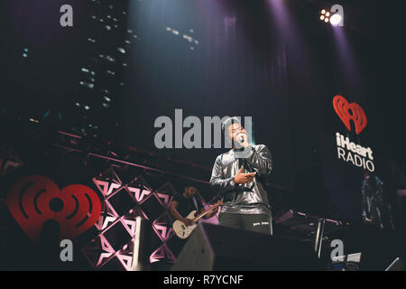 Am iHeartRadio Jingle Ball an der TD Garden Khalid am 4. Dezember, 2018 in Boston, Massachusetts Stockfoto