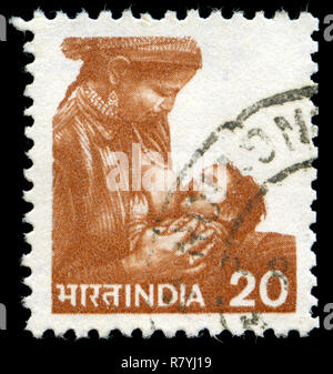 Briefmarke aus Indien in der Landwirtschaft in der Serie 1981 Stockfoto