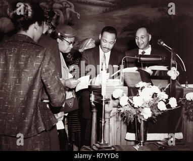 Martin Luther King, Jr., in Durham, North Carolina im Jahre 1958. (USA) Stockfoto