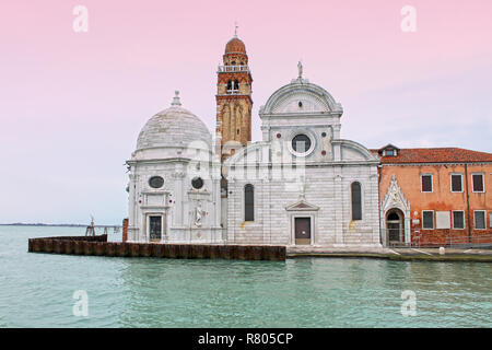 Kirche San Michele auf der Insel San Michele in Venedig. Berühmten venezianischen Friedhof. Italien, Europa. Stockfoto