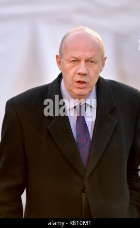 Damian Green MP (konservativ: Ashford) auf College Green, Westminster, Dezember 2018 Stockfoto