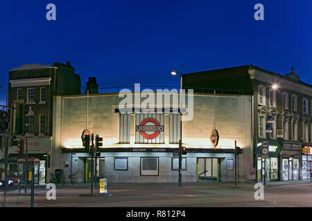 Der U-Bahnhof Balham, London. Stockfoto