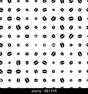 Die Fußabdrücke eines Hirsches. Vektorabbildung. Schwarz-weiß. Fußabdrücke auf dem Boden. Hintergrund mit nahtlosem Muster Stock Vektor