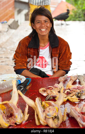 Belen im freien Markt in Iquitos, Peru Stockfoto