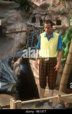 SAN DIEGO, Ca - 11. April: Eine Dichtung führt in Show am 11. April 1993 in SeaWorld San Diego in San Diego, Kalifornien. Foto von Barry King/Alamy Stock Foto Stockfoto