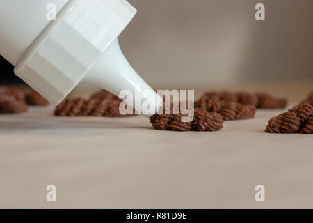 Weihnachtsplätzchen Backen Stockfoto