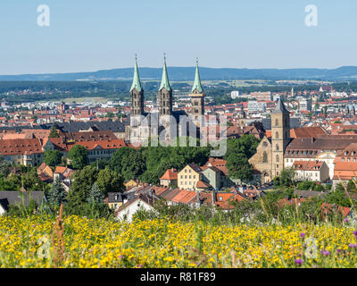 Skyline von Bamberger Dom Stockfoto