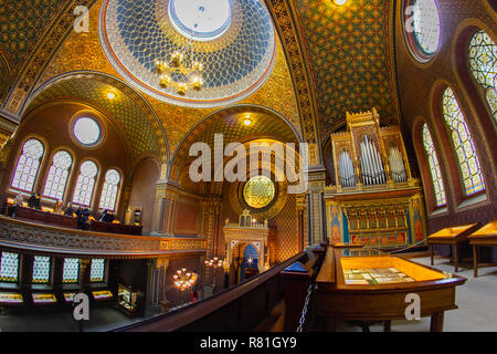 Prag, tschechische Republik - 20. FEBRUAR 2013: Das Jüdische Museum in Prag Stockfoto