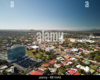 Business Center von Managua Stadt Antenne drone Ansicht Stockfoto