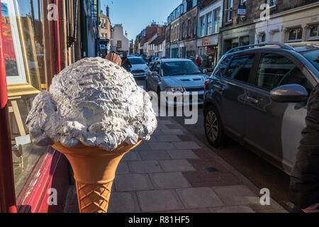 High Street North Berwick Schottland Stockfoto