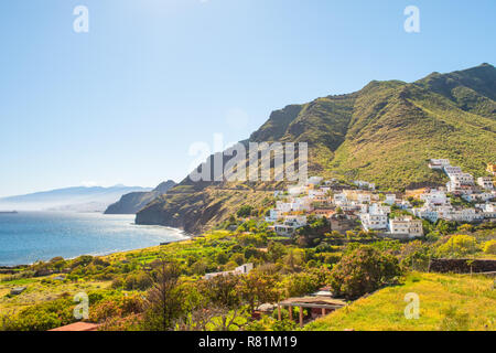 Schöne Aussicht Igueste de San Andres kleines Dorf auf Teneriffa Kanarische Inseln, Spanien Stockfoto
